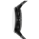 Fossil Townsman Automatic Skeleton Black Dial Black Steel Strap Watch for Men - ME3197