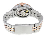 Fossil Townsman Automatic Skeleton White Dial Two Tone Steel Strap Watch for Men - ME3075