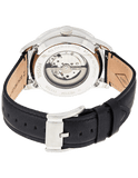 Fossil Townsman Automatic White Dial Black Leather Strap Watch for Men - ME3104