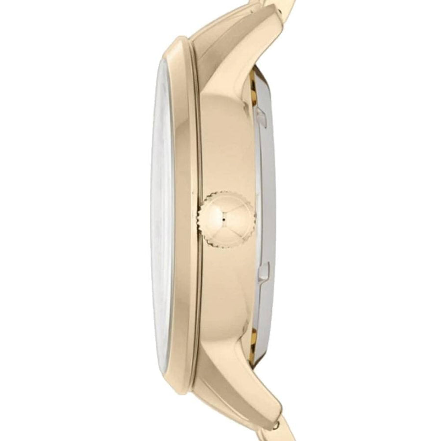 Fossil Townsman Chronograph Skeleton Gold Dial Gold Steel Strap Watch for Men -  ME1137