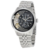 Fossil Townsman Multifunction Black Dial Silver Steel Strap Watch for Men - ME1135