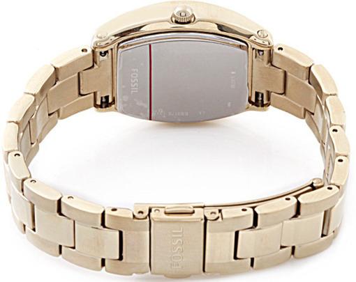 Fossil Wallace Gold Tone Dial Gold Steel Strap Watch for Women - ES3176