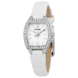 Fossil Molly White Dial White Leather Strap Watch for Women - ES3288