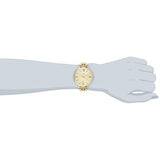 Fossil Jacqueline White Dial Gold Steel Strap Watch for Women - ES3434