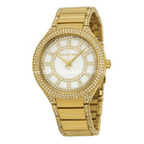 Michael Kors Kerry Mother of Pearl Dial Gold Steel Strap Watch for Women - MK3312