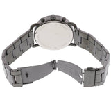 Fossil The Commuter Black Dial Grey Steel Strap Watch for Men - FS5400