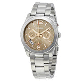 Fossil Perfect Boyfriend Taupe Dial Silver Steel Strap Watch for Women - ES4146