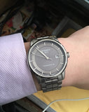 Tissot Luxury Powermatic 80 Grey Dial Silver Steel Strap Watch for Men - T086.407.11.061.00