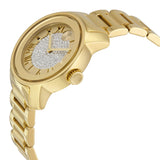 Movado Bold Pave Gold Dial Gold Steel Strap Watch For Women - 3600255