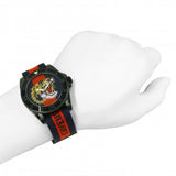 Gucci Dive Tiger Blue and Red Dial Blue Red Blue Nylon Strap Watch For Men - YA136215