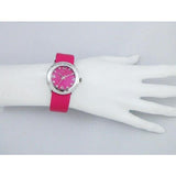 Marc Jacobs Amy Pop Pink Dial Pink Leather Strap Watch for Women - MBM1286