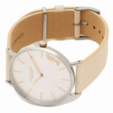 Coach Perry White Dial White Leather Strap Watch for Women - 14503117