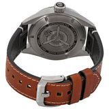 Tag Heuer Autavia Isograph Grey Dial Calfskin Brown Leather Strap Watch for Men - WBE5111.FC8267