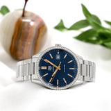 Tag Heuer Carrera Quartz 39mm Diamonds Blue Dial Silver Steel Strap Watch for Women - WAR1114.BA0601