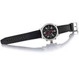 Tommy Hilfiger Jake Chronograph Black Dial Black Leather Strap Watch for Men - 1791232