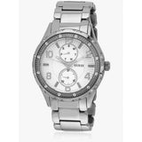 Guess Siren White Dial Silver Steel Strap Watch for Women - W0442L1