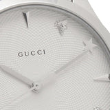 Gucci G Timeless White Dial Silver Steel Strap Watch For Women - YA1264028A