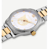 Gucci G Timeless Silver Dial Two Tone Steel Strap Watch For Women - YA1264074