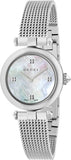 Gucci Diamantissima Quartz Diamonds Mother of Pearl Dial Silver Mesh Bracelet Watch for Women - YA141504