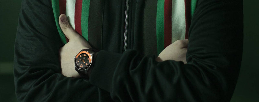 Gucci Dive Limited Edition Black Dial Black Rubber Strap Unisex Watch - YA136333