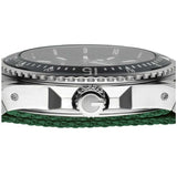 Gucci Dive Black Dial Green & Red Nylon Strap Watch For Men - YA136206