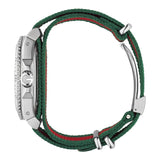 Gucci Dive White Dial Red & Green Nylon Strap Watch For Men - YA136207