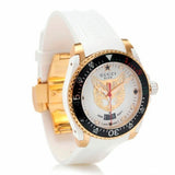 Gucci Dive Quartz White Dial White Rubber Strap Unisex Watch - YA136322