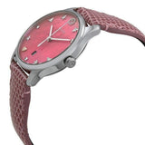 Gucci G-Timeless Pink Mother of Pearl Dial Pink Leather Strap Watch For Women - YA126586