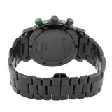 Gucci G Chrono Black Dial Black Steel Strap Watch For Men - YA101331