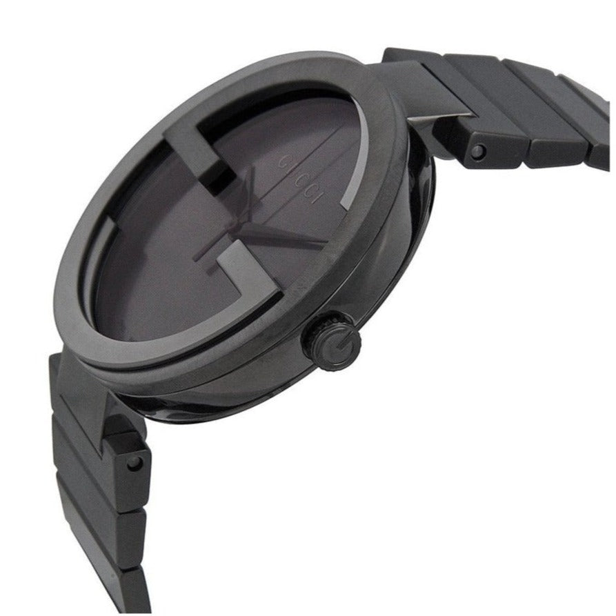 Gucci G Interlocking Quartz Grey Dial Grey Steel Strap Watch For Men - YA133210