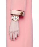 Gucci G Timeless Quartz White Dial White Leather Strap Watch For Women - YA1264109