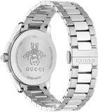 Gucci G Timeless Black Dial Silver Steel Strap Watch For Women - YA1264029