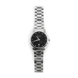 Gucci G Timeless Diamonds Black Dial Silver Steel Strap Watch For Men - YA126456