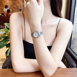 Gucci G Timeless Diamonds Mother of Pearl Dial Silver Steel Strap Watch For Women - YA126510