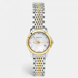 Gucci G Timeless Diamonds Mother of Pearl Dial Two Tone Steel Strap Watch For Women - YA126413
