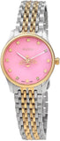 Gucci G Timeless Quartz Pink Dial Two Tone Steel Strap Watch For Women - YA1265030