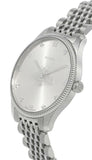 Gucci G Timeless Quartz Silver Dial Silver Steel Strap Watch For Women - YA1264153