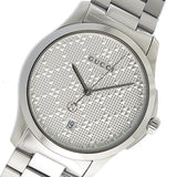 Gucci G Timeless Quartz Silver Dial Silver Steel Strap Watch For Women - YA126459