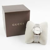 Gucci G Timeless Silver Dial Silver Steel Strap Watch For Men - YA126401