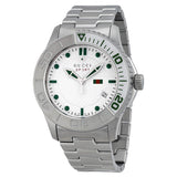 Gucci G Timeless Silver Dial Silver Steel Strap Watch For Men - YA126232