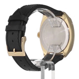 Gucci GG2570 Black Dial Black Leather Strap Watch For Men - YA142310