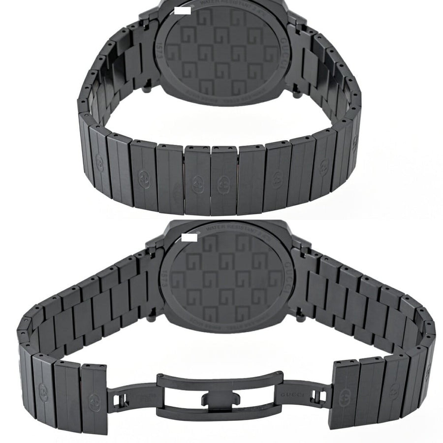 Gucci Grip Quartz Grey Dial Grey Steel Strap Watch For Men - YA157429