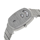 Gucci Grip Quartz Silver Dial Silver Steel Strap Watch For Women - YA157401