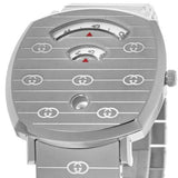Gucci Grip Quartz Silver Dial Silver Steel Strap Watch For Women - YA157401