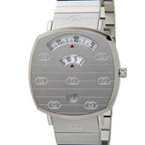 Gucci Grip Quartz Silver Dial Silver Steel Strap Watch For Women - YA157401