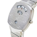 Gucci Grip Quartz Silver Dial Silver Steel Strap Watch For Women - YA157410