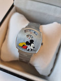 Gucci Grip x Disney Quartz Silver Dial Silver Steel Strap Unisex Watch - YA157419