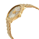 Gucci G Timeless Quartz Silver Dial Gold Steel Strap Watch For Women - YA1264155