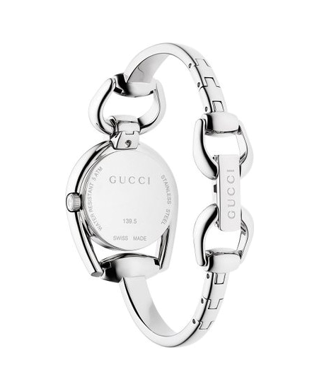 Gucci Horsebit Collection Quartz Brown Dial Silver Steel Strap Watch For Women - YA139501