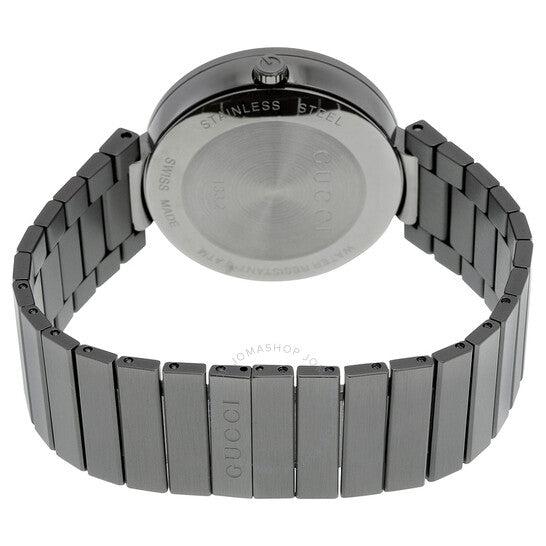 Gucci G Interlocking Quartz Grey Dial Grey Steel Strap Watch For Men - YA133210